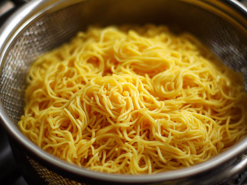 Cook noodles according to package instructions. Drain and set aside.