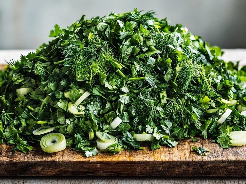 Kuku sabzi recipe step 1