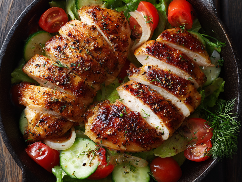 In a bowl, add lettuce, sliced tomatoes, and cucumbers.