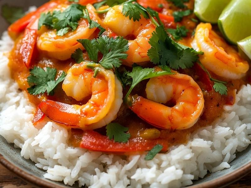 Stir through most of the cilantro and a squeeze of lime, then ladle the moqueca over rice and finish with the rest of th