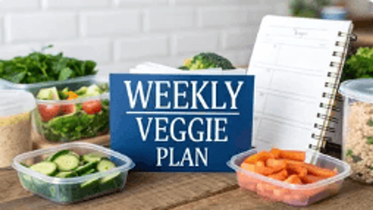 A Weekly Veggie Meal Plan That Actually Works