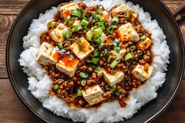 Silky Sichuan Mapo Tofu with Sizzling Chili Oil and Pork