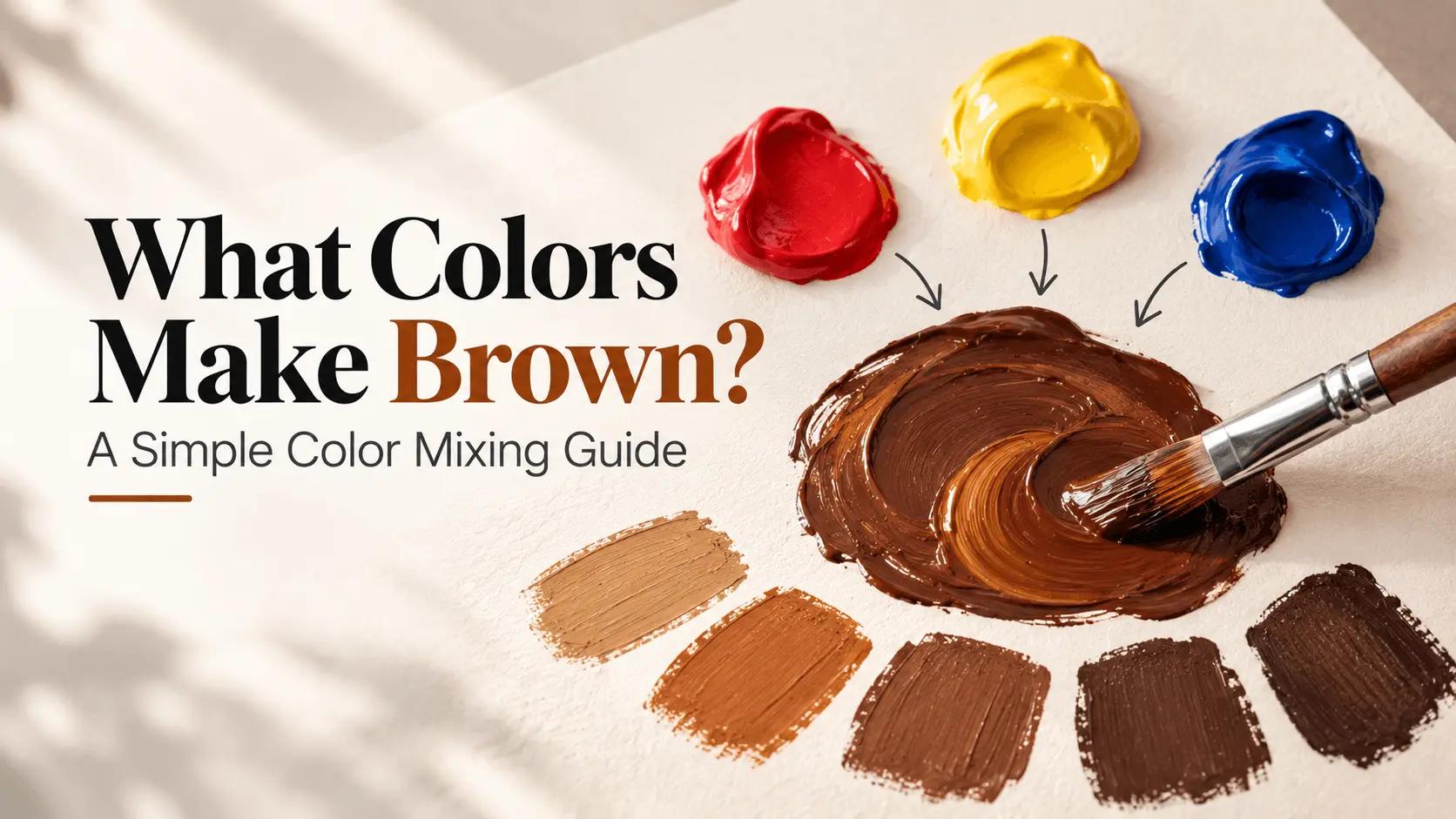 what colors make brown: A Simple Color Mixing Guide