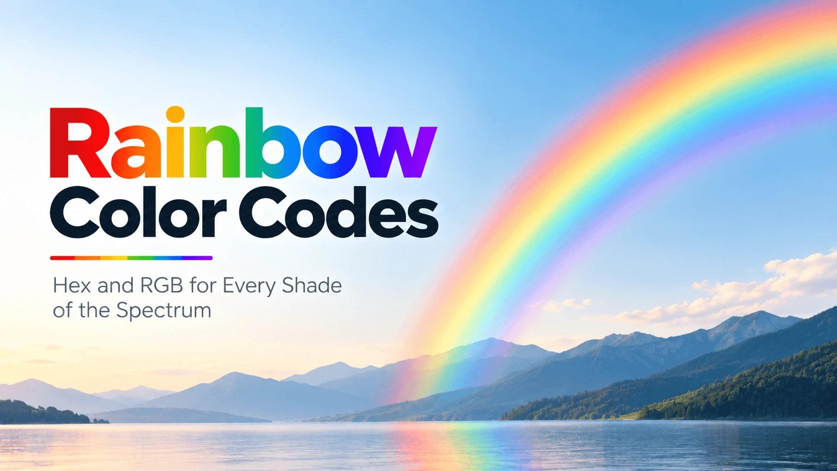 Rainbow Color Codes: Hex and RGB for Every Shade of the Spectrum