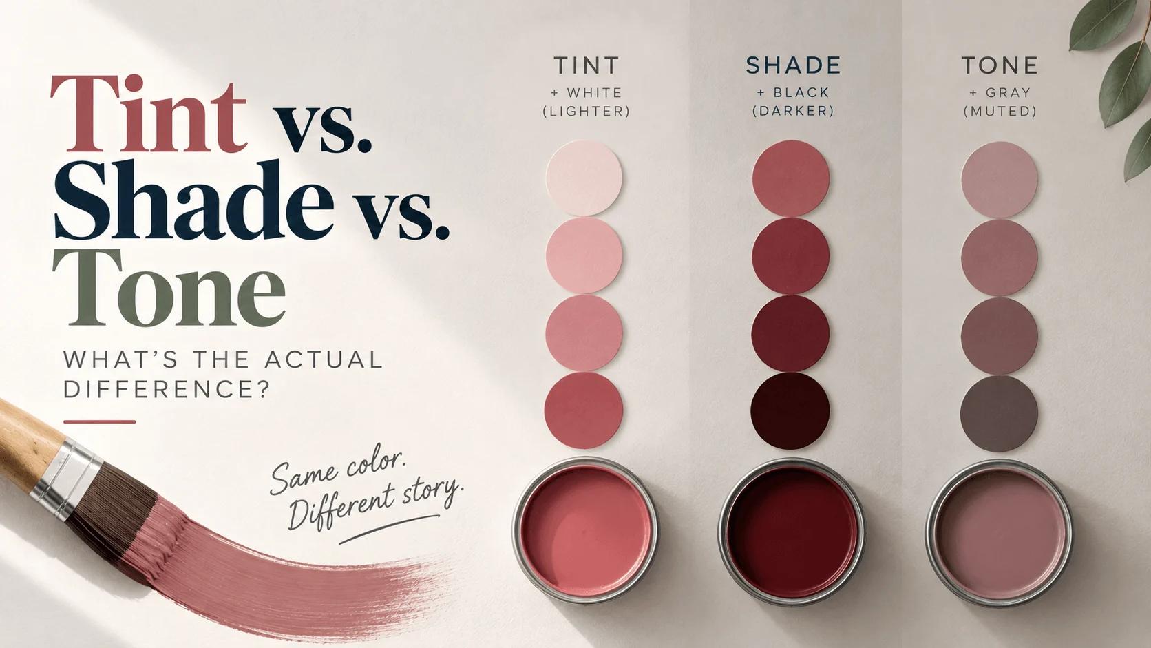 Tint vs. Shade vs. Tone: What's the Actual Difference?