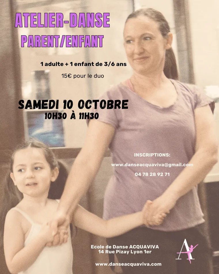 Affiche du stage : Atelier danse parent-enfant