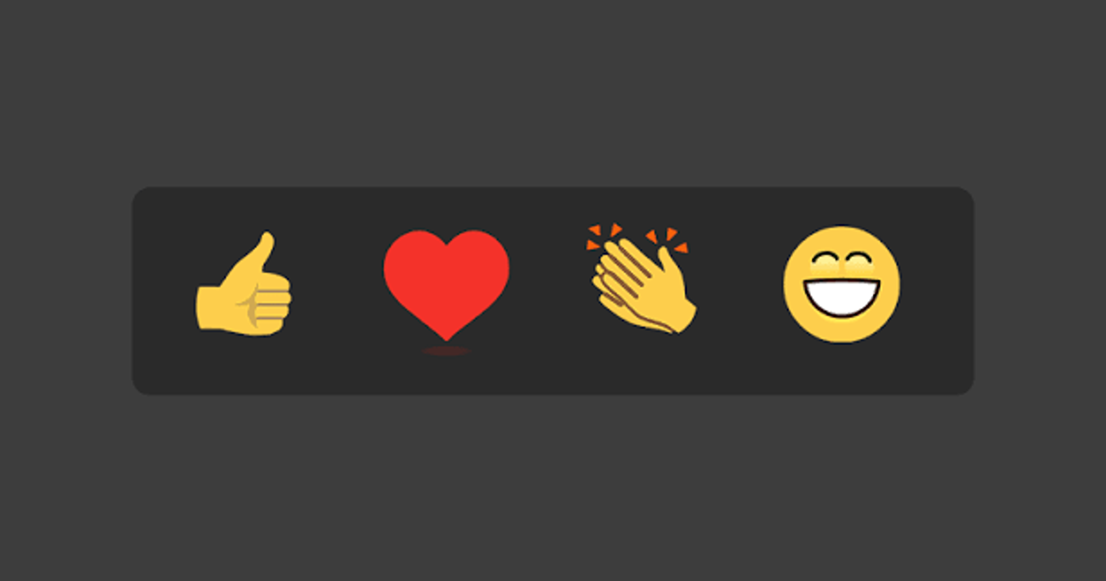 A thumbs up and other chat reactions — the confirmation store teams send when a task is marked done.