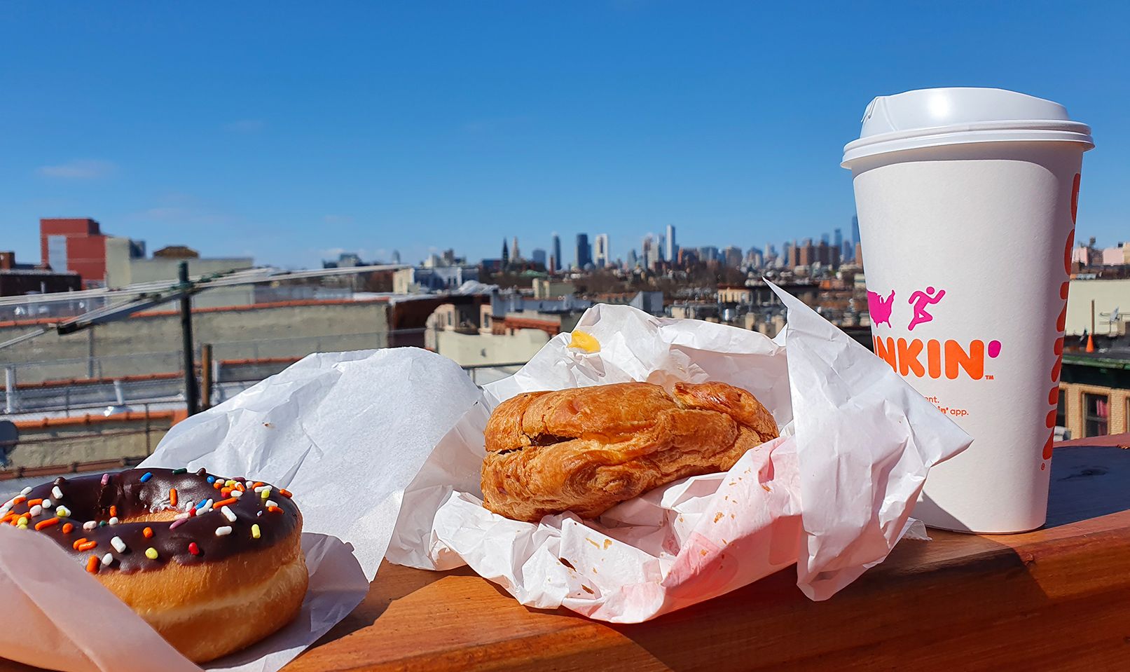 US Breakfast on Brooklyn rooftop