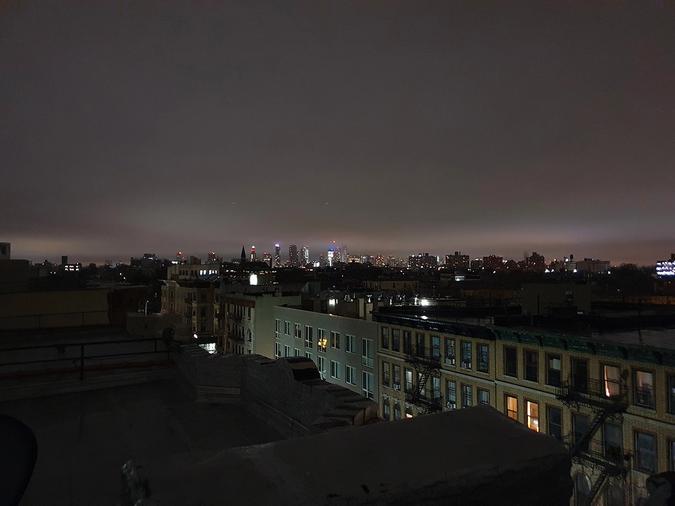 Manhattan seen from a Brooklyn rooftop