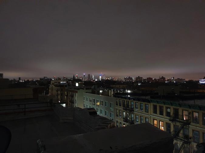 Manhattan seen from a Brooklyn rooftop