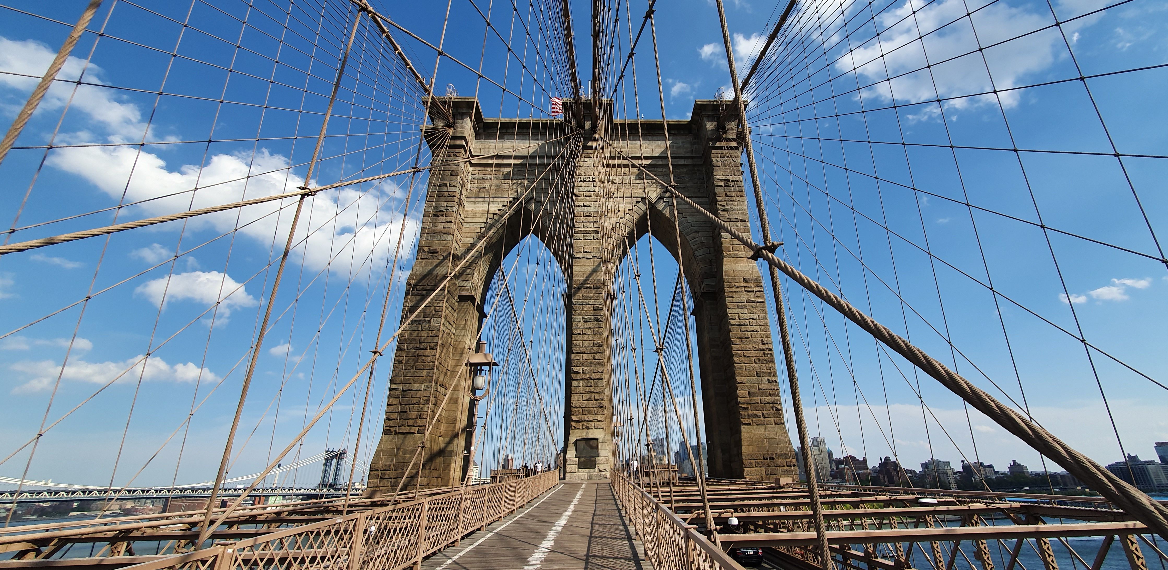 Brooklyn Bridge from the pedestrian bridge