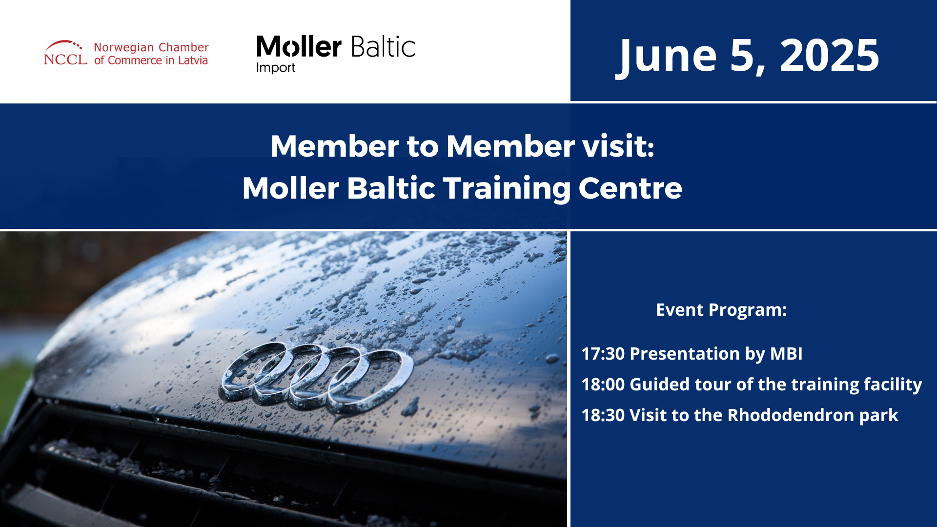 Member to Member visit to Moller Baltic Import Training Facility Centre