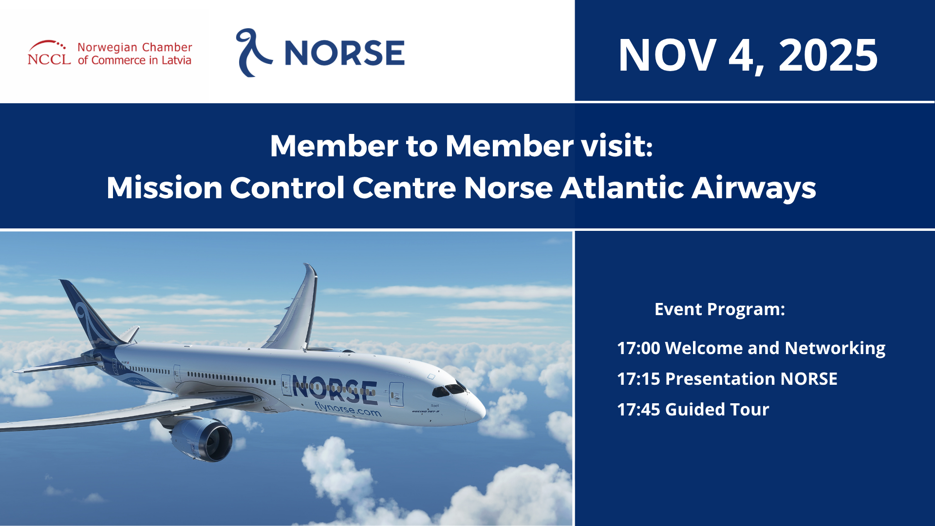 Member to Member visit to NORSE Atlantic Airways Mission Control Centre