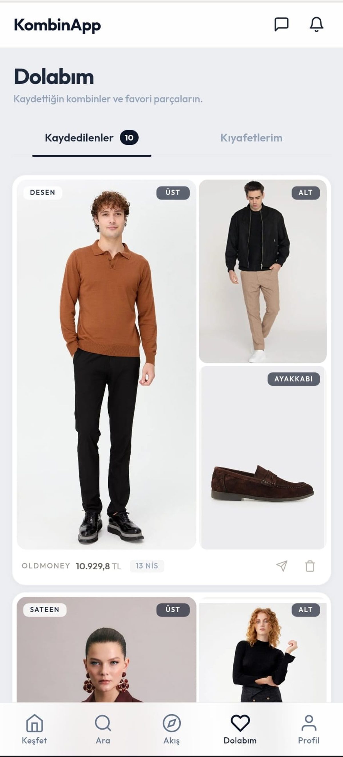 Outfit logic, taught to a model.