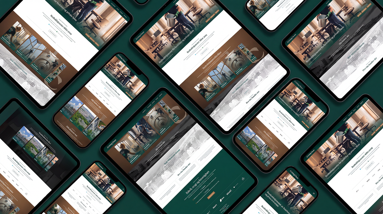 Living Clean — siden på mobil og nettbrett