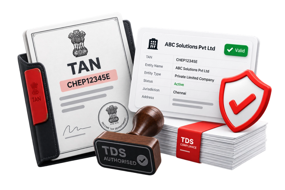 Illustration of a verified identity document representing the Tan Validation Basic API