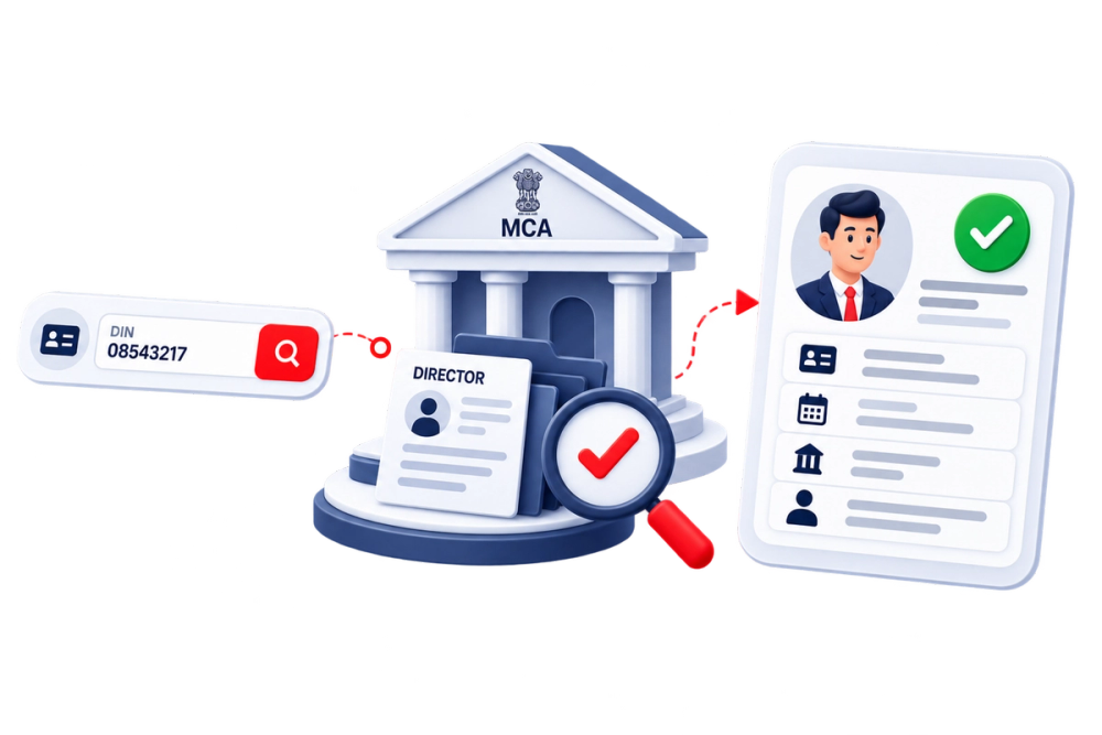 Illustration of a verified identity document representing the DIN Basic API