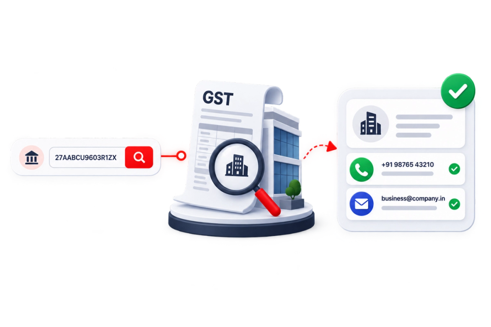 Illustration of a verified identity document representing the Contact Details by GST API