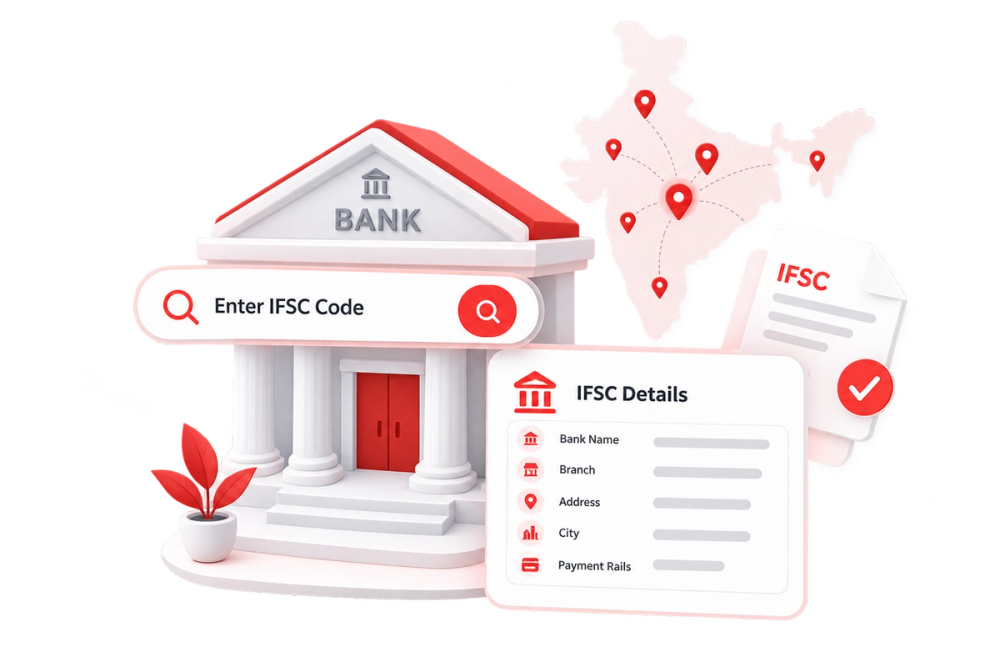Illustration of a verified identity document representing the IFSC Search API