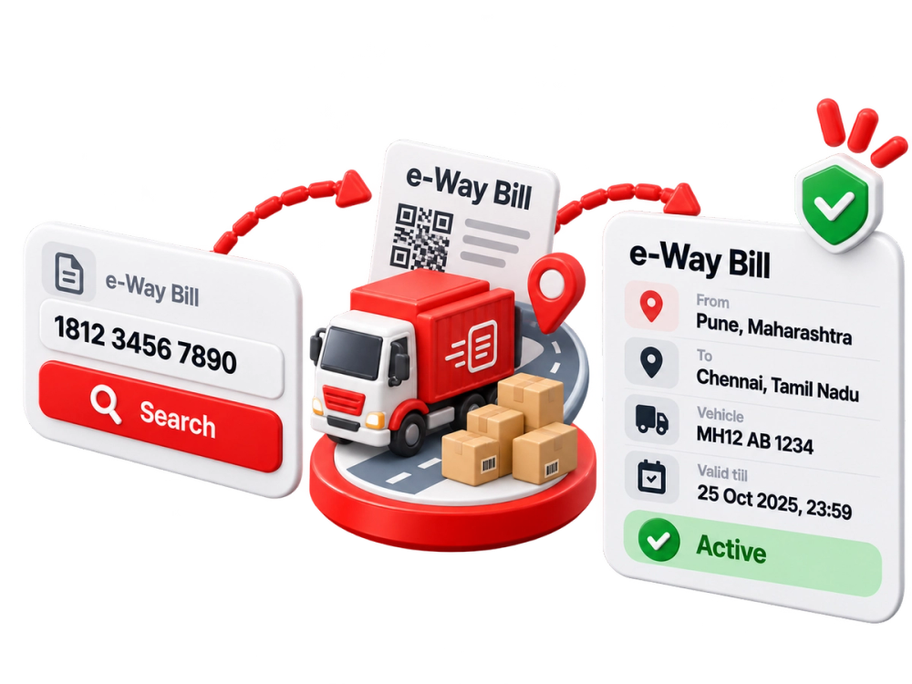 Illustration of a verified record representing the e-Way Bill Fetch API