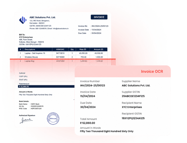 Invoice OCR illustration