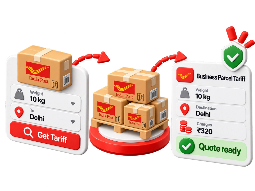 Illustration of a verified record representing the Business Parcel Tariff Details API