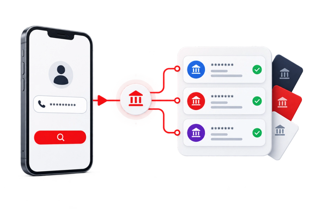 Illustration of a verified identity document representing the Mobile to Bank API