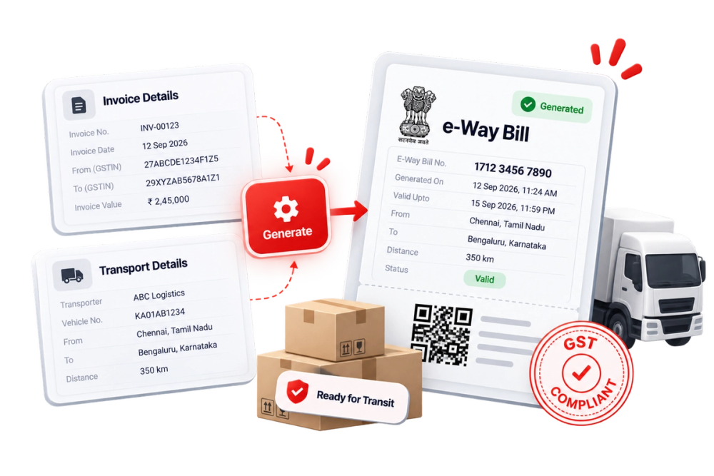 Illustration of a verified identity document representing the Generate e-Way Bill API