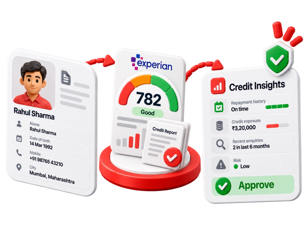 Illustration of a verified record representing the Credit Decisioning API