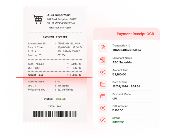 Mobile Invoice OCR illustration