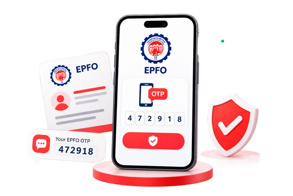 Illustration of a verified identity document representing the EPFO Generate OTP API