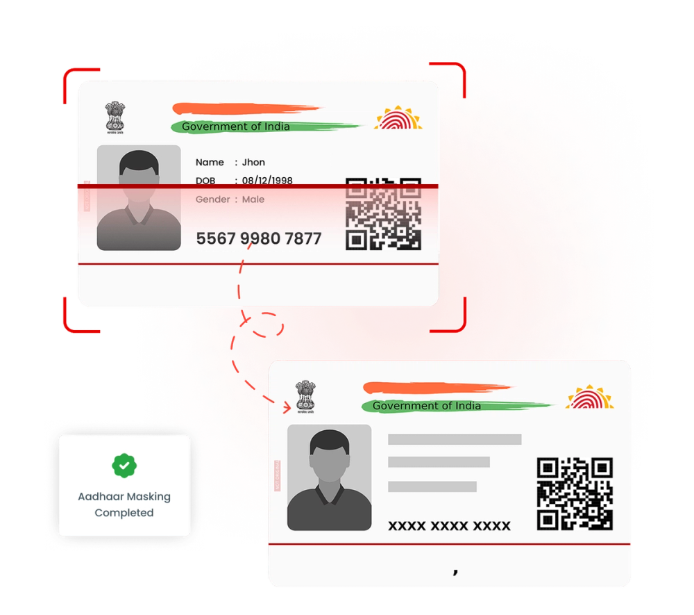 Aadhaar Masking illustration