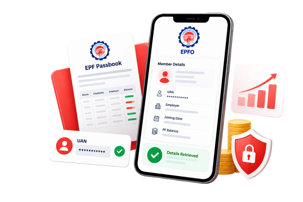 Illustration of a verified identity document representing the EPFO Advanced Details API