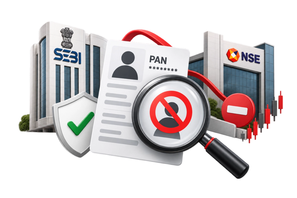 Illustration of a verified identity document representing the SEBI Debarr Verify API