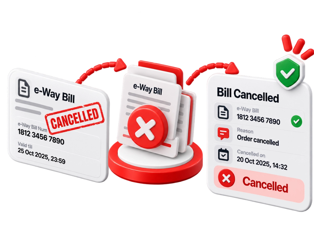 Illustration of a verified record representing the Cancel e-Way Bill API
