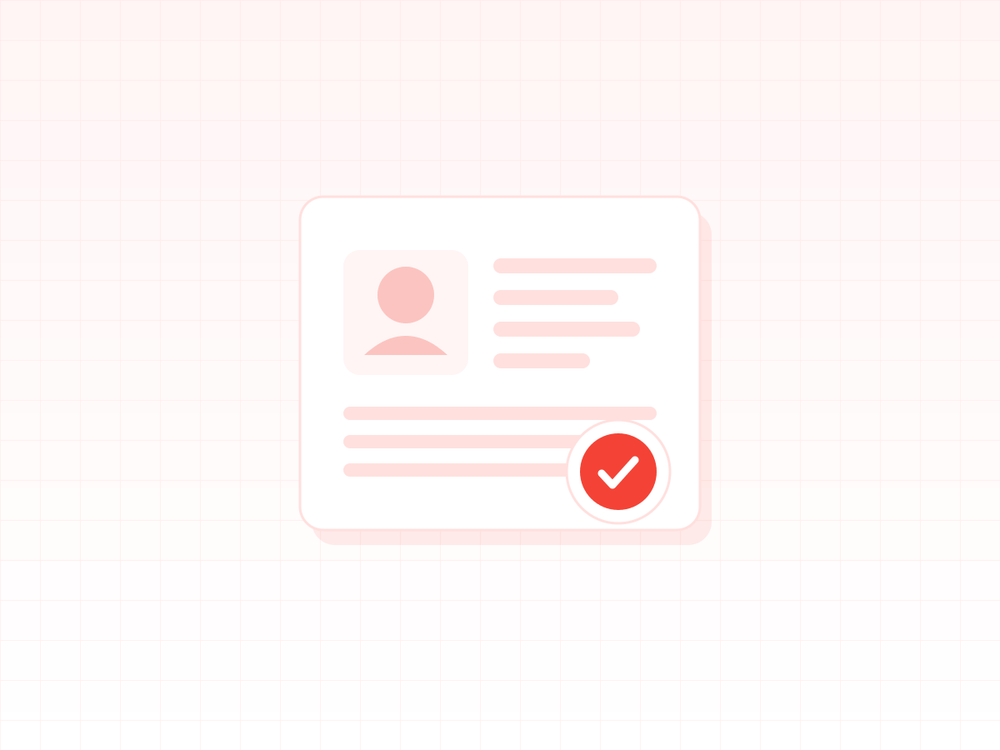 Illustration of a verified identity document representing the BIN Lookup API