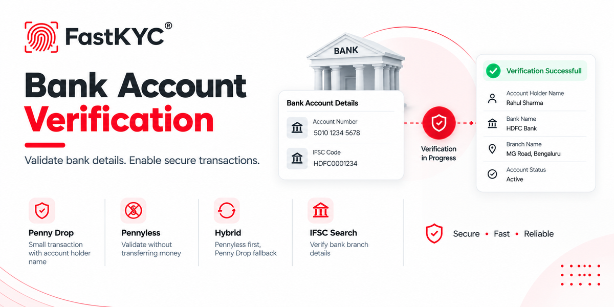Bank account verification flow