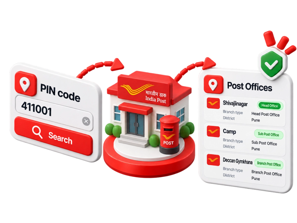 Illustration of a verified record representing the Post Office Search API