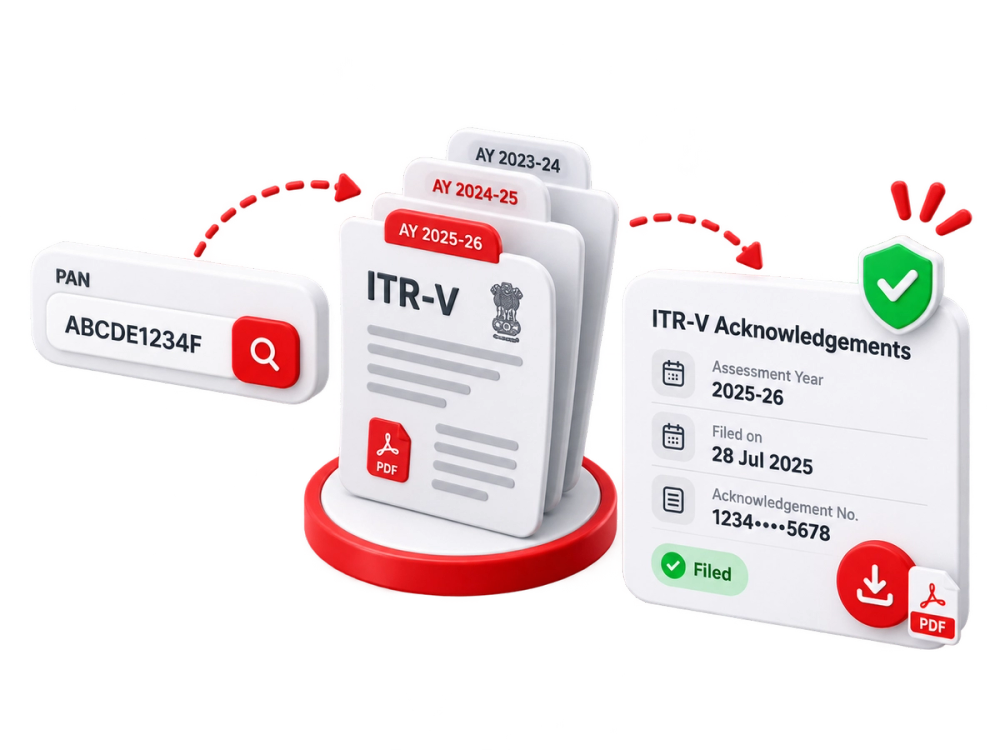 Illustration of a verified identity document representing the ITR File Download V API