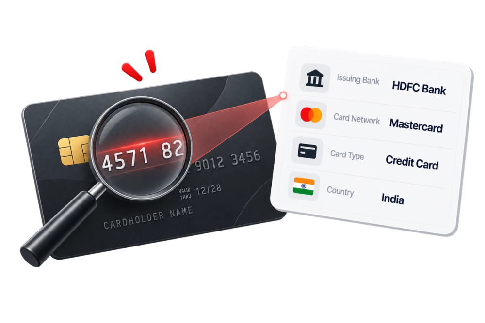 Illustration of a verified identity document representing the BIN Lookup API