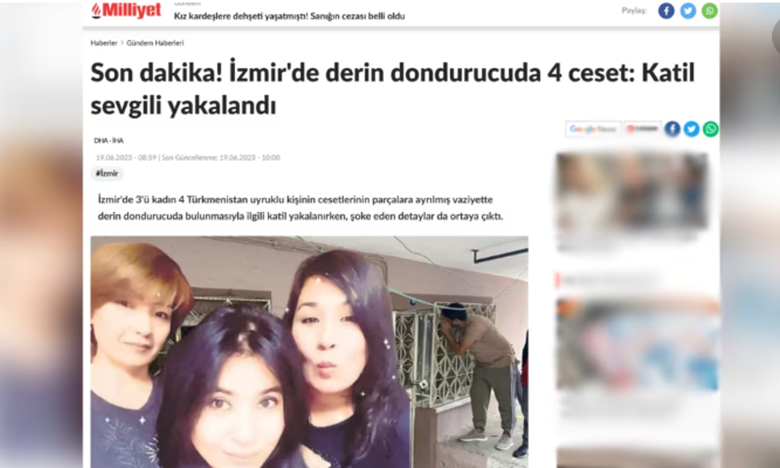 «Кылганыма өкүнбөйм, анын дагы бир кызын өлтүрмөкчү болгом». Түркиядагы үрөй учурган окуя