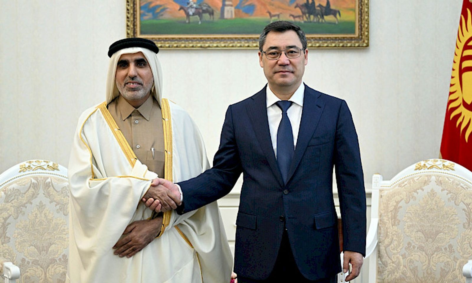 Президент Садыр Жапаров Катардын Кыргызстандагы элчисин кабыл алды