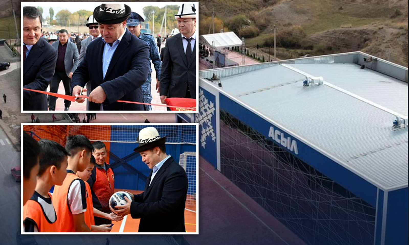 Талас облусунда жаңы көп функционалдуу спорт комплекси ачылды. Иш-чарага президент катышты