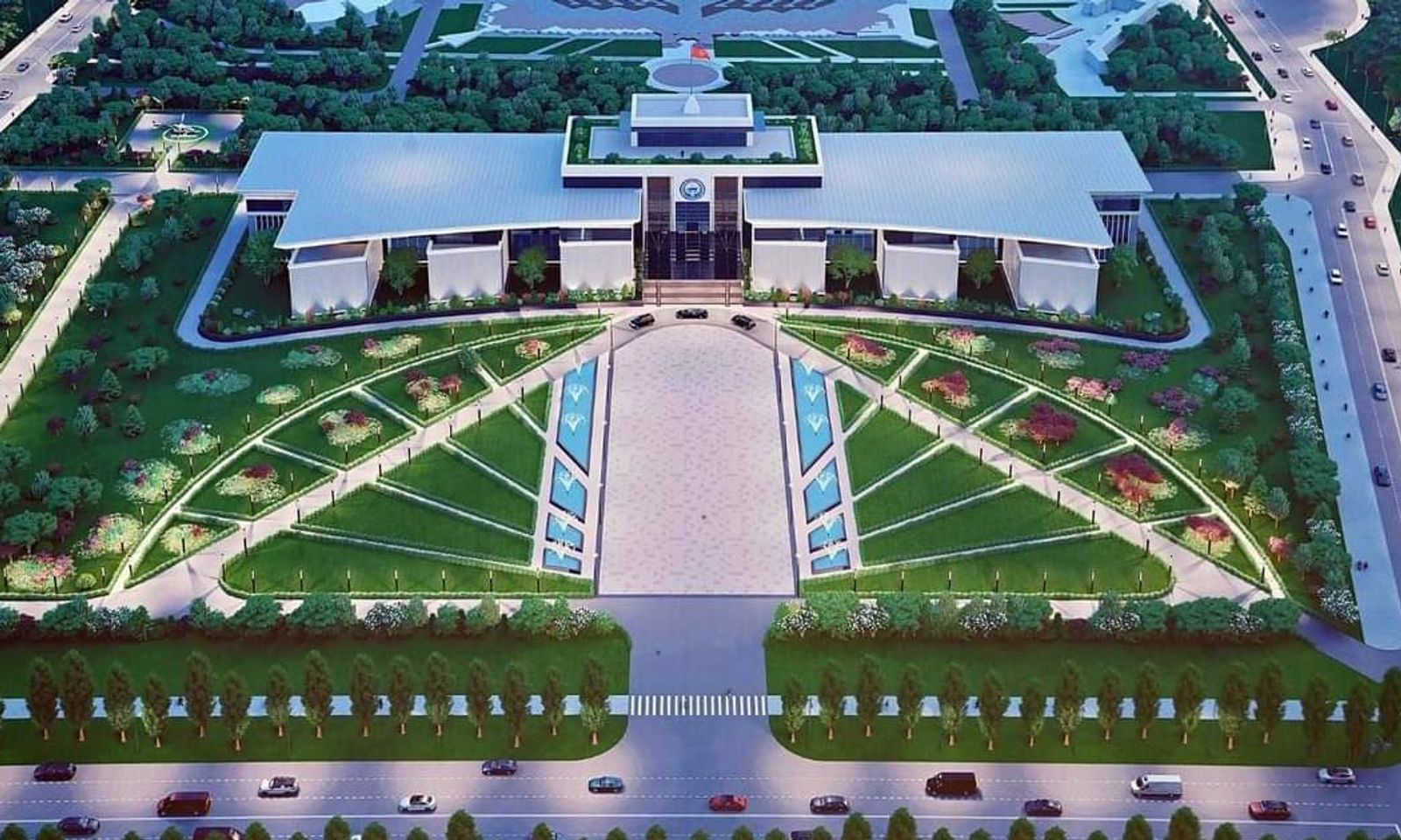 Жаңы ак үйдү куруп жаткан компанияга 25 гектар жер менчикке берилет