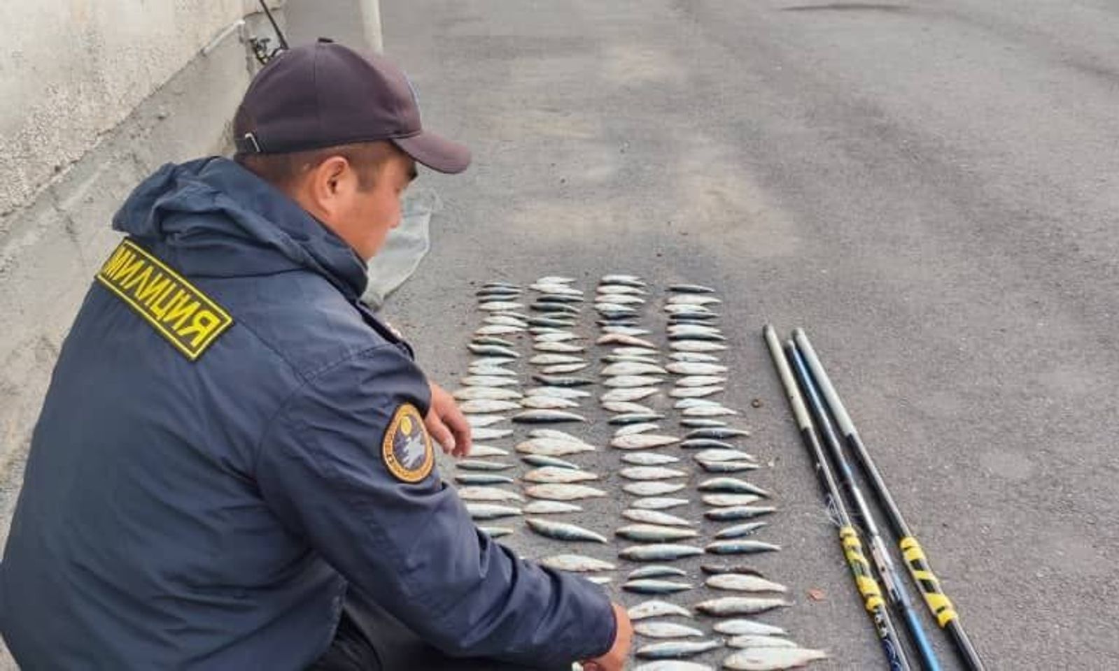 Ысык-Көлдө мыйзамсыз балык уулап жаткан жеринен Чүй облусунун тургуну кармалды