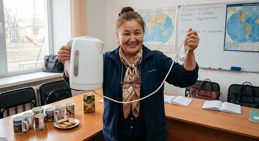 2 млн 318 миң сом 1 100 даана электр чайнектер, 52 даана гүлдесте . Бишкекте мугалим майрамына дээрлик 4 млн сомдук тендер жарыяланды