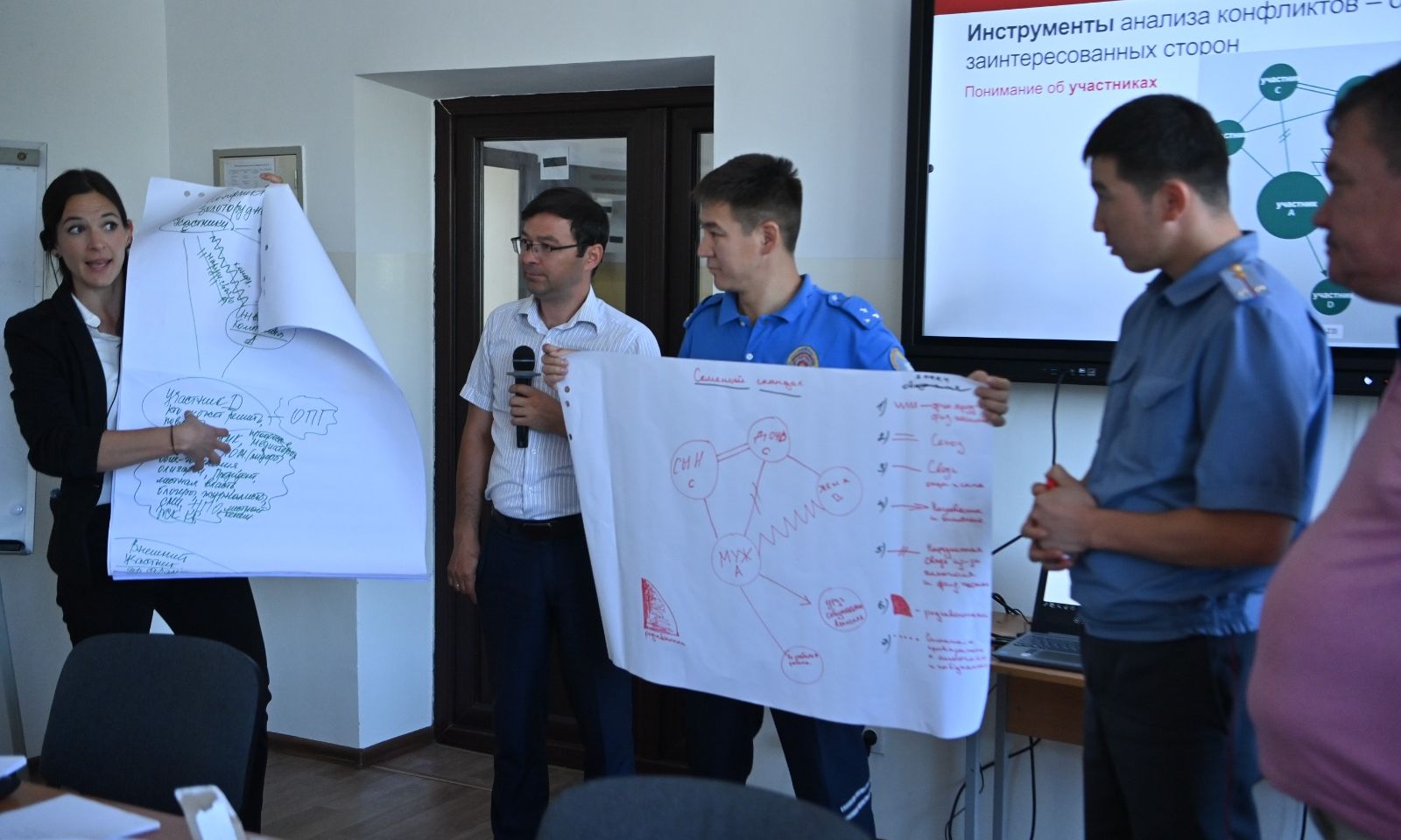 ИИМ: Бишкекте ички иштер органдарынын кызматкерлери үчүн чыр-чатактарды жөнгө салуу боюнча семинар өттү