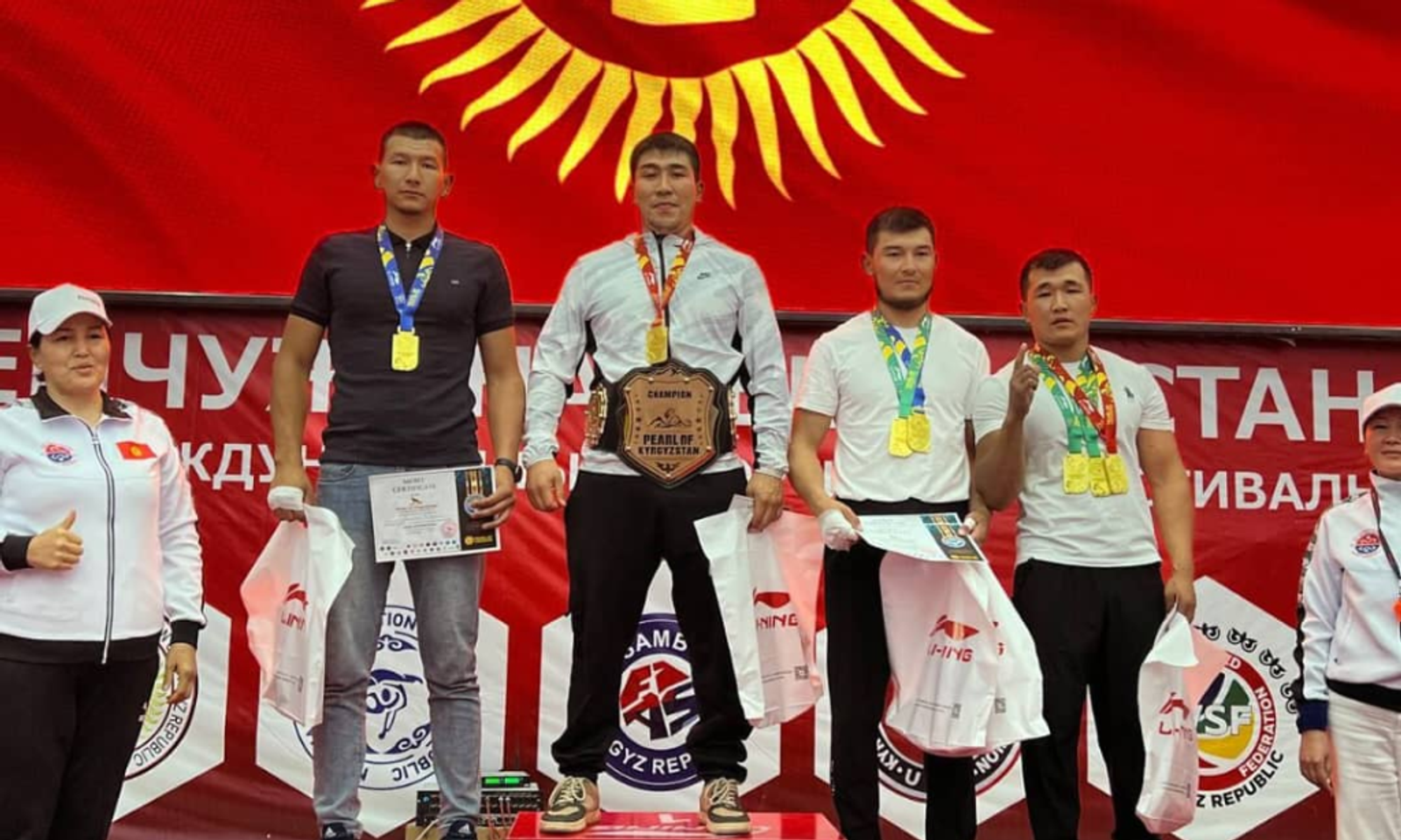 Биринчи май райондук күзөт бөлүмүнүн кызматкери Эржан Акылбек уулу Азия чемпионатында мас-рестлинг боюнча 3-орунга ээ болду