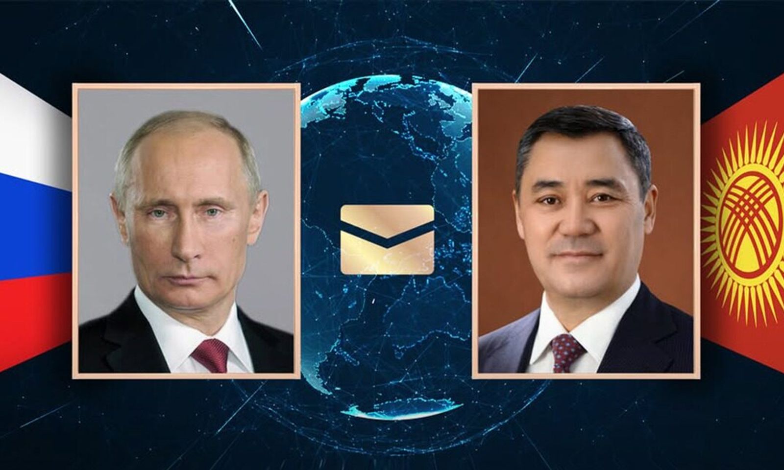 Россия Федерациясынын Президенти Владимир Путин Кыргыз Республикасынын Президенти Садыр Жапаровду жана Кыргызстан элин Жаңы жыл менен куттуктады