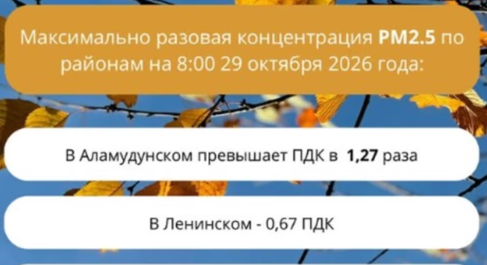 Бишкекте абанын булганышы нормадан 1,4 эсеге чейин ашты